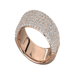 1.50 TCW Round Cut Half Eternity Moissanite Ring for Women