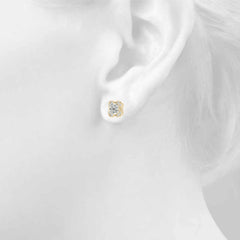 5MMRound Cut Floral Style Earrings For Women