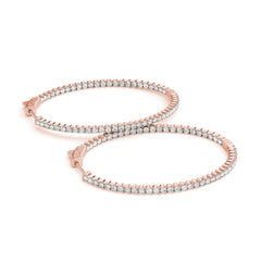 1.30MMRound Cut Hoop Earring For Women