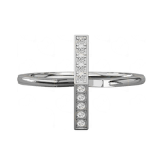 Round Cut Unique Lab Grown Diamond Ring for Women
