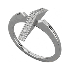 Round Cut Unique Lab Grown Diamond Ring for Women