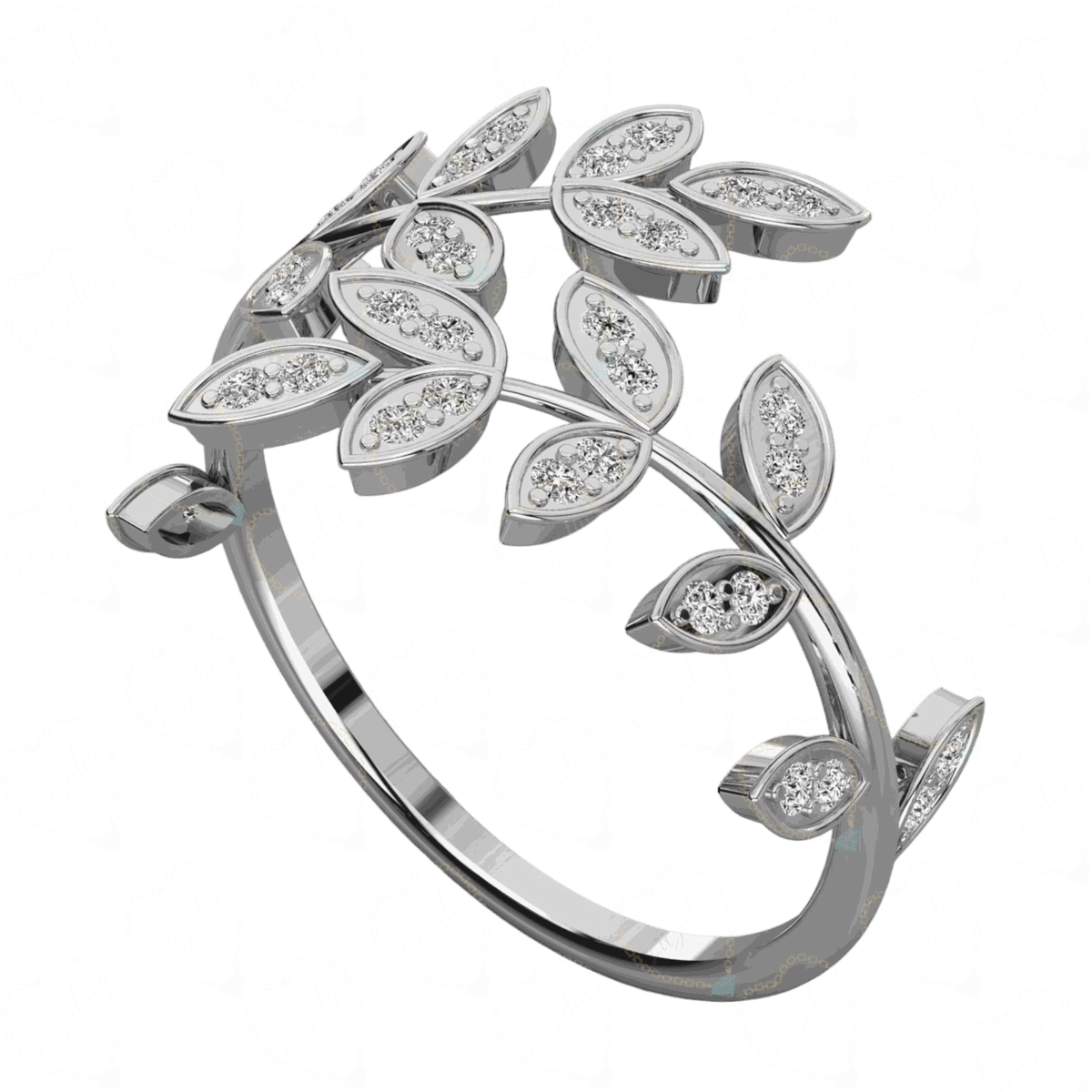 0.30 CTW Round Cut Unique Lab Grown Diamond Ring for Women