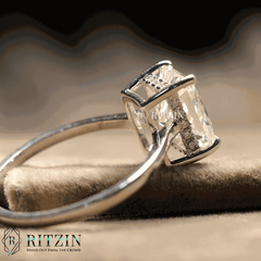 Women's Unique 1.8606 TCW Radiant Cut Hidden Halo Style Solitaire Engagement Ring For Women Exclusive Jewelry Gift for Her