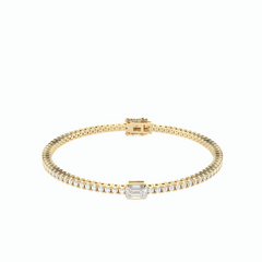 Tennis Yellow Gold Everyday Bracelet for Women