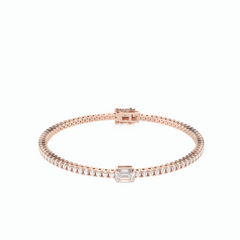 Tennisarmband aus Gelbgold für jeden Tag für Damen