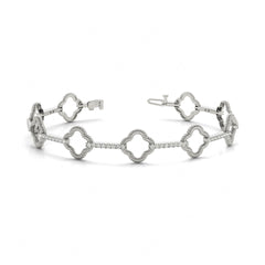 2.00 MM Round Cut Diamond Prong Set Tennis __Bracelet