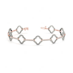 2.00 MM Round Cut Diamond Prong Set Tennis __Bracelet