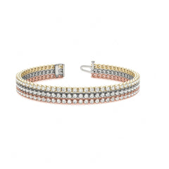 1.50 MM Round Cut Diamond Prong Set Tennis Unique Style Bracelet For_Women