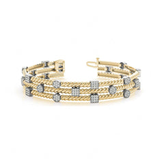 1.20 MM Round__Cut Diamond Prong Set Tennis Unique Style Bracelet For Women