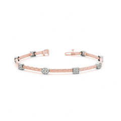 1.50 MM Round Cut Diamond Prong Set Tennis Unique_Style Bracelet For Women