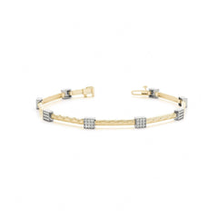 2.00 MM Round_Cut Diamond Prong  Set Tennis Bracelet For Women