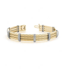 1.20_MM Round Cut Diamond Prong Set Tennis Unique Style Bracelet For Women