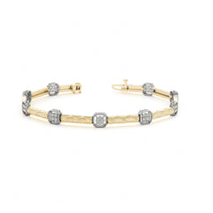 2.00 MM Round Cut Diamond_Prong Set Tennis Unique Style Bracelet For Women