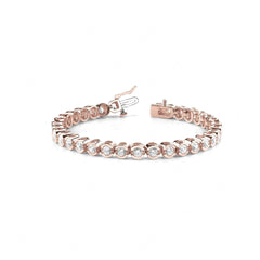5.00_MM_Round_Cut_Diamond Bezel Set Tennis Bracelet