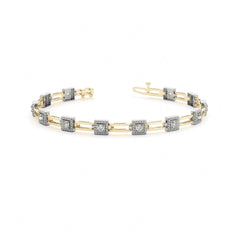 5.00 _MM Round Cut Prong  Set Tennis Bracelet