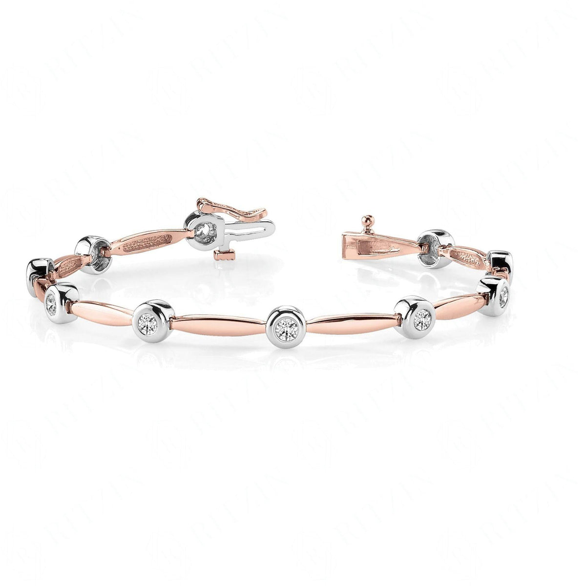 3.00 MM Round Cut Diamond Tennis Bracelet For Women