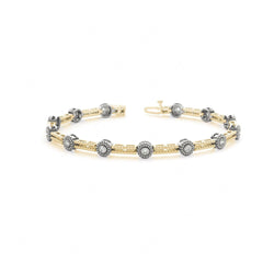 4.50 MM Round Cut Diamond Prong Set Tennis Bracelet For Women