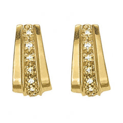 1.50MM Round Cut J Hoops Earrings For Women