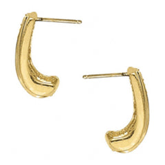 1.50MM Round Cut J Hoops Earrings For Women