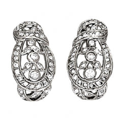 2.50 MM Round Cut  Art Deco Earrings For Her