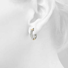 2.50 MM Round Cut j hoops earrings