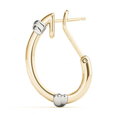 2.50 MM Round Cut j hoops earrings