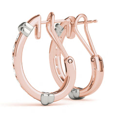2.50 MM Round Cut j hoops earrings