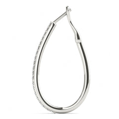1.8 MM Round Cut Hoop Clip On Earrings
