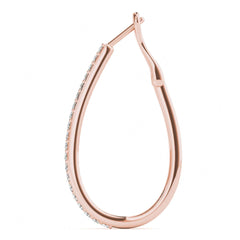 1.8 MM Round Cut Hoop Clip On Earrings