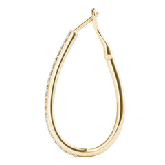 1.8 MM Round Cut Hoop Clip On Earrings