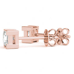 5.50MM Princess Cut Solitaire Style Stud Earrings For_Women_