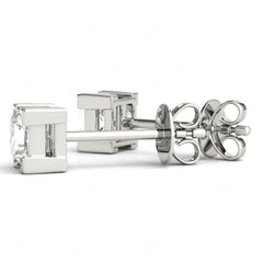 5.50MM Princess Cut Solitaire Style Stud Earrings For_Women_