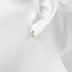 2.50 MM Round Cut 3 Stone Earrings