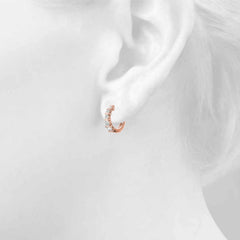 Round Cut Standard Hoop earrings For Her/Women