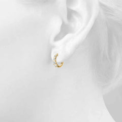Round Cut Standard Hoop earrings For Her/Women