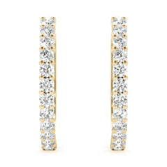 Round Cut Hoop Earrings_FOR_Women