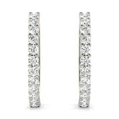 Round Cut Hoop Earrings_FOR_Women