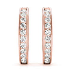 Round Cut Huggie Hoop Earrings For Her/Women