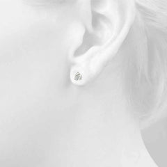 1 Ct Round Cut Solitaire Style Earrings For Women