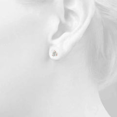 1 Ct Round Cut Solitaire Style Earrings For Women