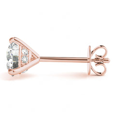 1 Ct Round Cut Solitaire Style Earrings For Women