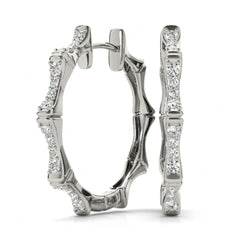 Round Cut Clip On Earrings For Women