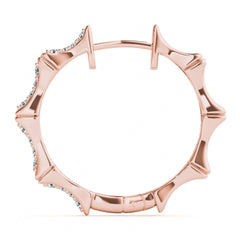 Round Cut Clip On Earrings For Women