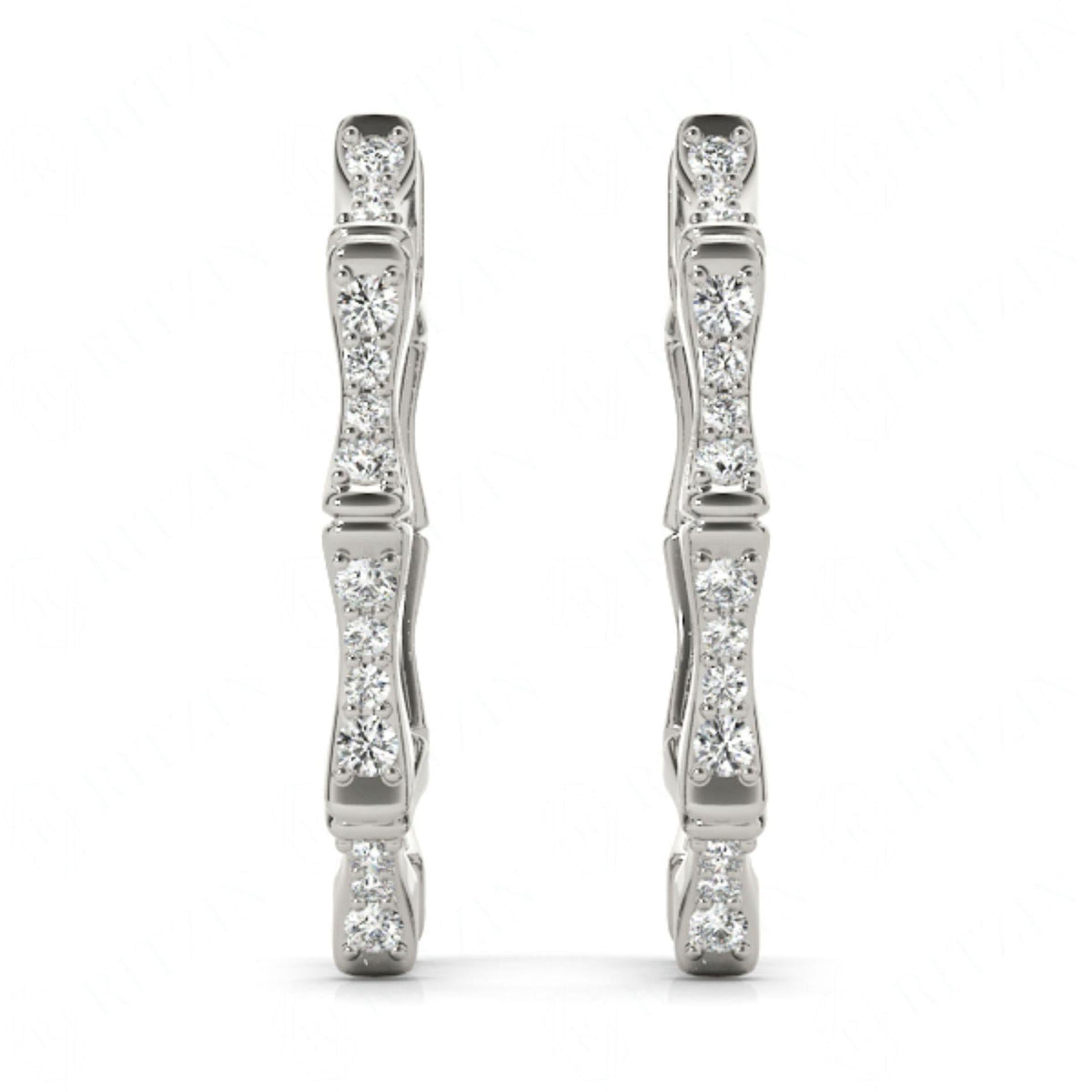 Round Cut Clip On Earrings For Women