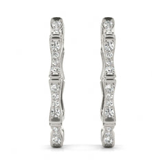 Round Cut Clip On Earrings For Women