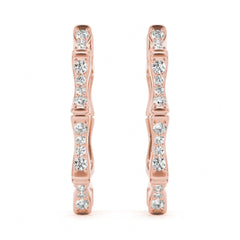 Round Cut Clip On Earrings For Women