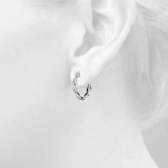 1.50 MM Round Cut Twisted  Style Clip On Earrings For Women