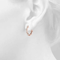 1.50 MM Round Cut Twisted  Style Clip On Earrings For Women