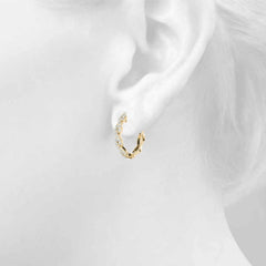 1.50 MM Round Cut Twisted  Style Clip On Earrings For Women