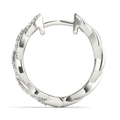 1.50 MM Round Cut Twisted  Style Clip On Earrings For Women